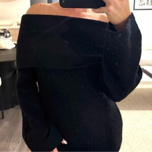 H&M oversized fold over sweater